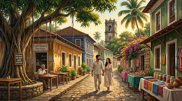 Goa Historical Places visit, Heritage visit, market, old historical shops cafe , goa beyond beaches discoverd by sea kissed studio